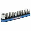 Powerbuilt 13 Piece SAE Hex Bit Set with Magnetic Holder, 1/16" to 1/4" - 941128