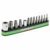 Powerbuilt 13 Piece Tamper Proof Star Bit with Magnetic Base Holder, T-8 to T-40