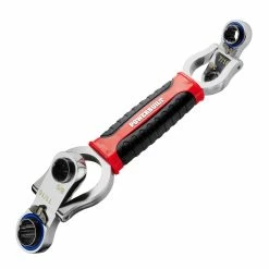 Powerbuilt 8 Size In 1 SAE Reversible Flex-Head Ratcheting Wrench, 941153