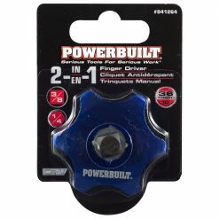 Powerbuilt 3/8 Inch Drive 36 Tooth 2-in-1 Thumb Ratchet - 941264 -Powerbuilt Tools Store Online 941264v1 blue