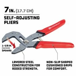 Powerbuilt 7 Inch Self-Adjusting Power Grip Pliers - 941287E -Powerbuilt Tools Store Online 941311 02