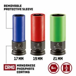 Powerbuilt 3 PC Zeon Metric Lug Nut Socket Set for Damaged Lug Nuts - 240098 -Powerbuilt Tools Store Online 941436 02 1