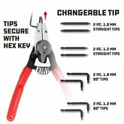 Powerbuilt Combo Switch Internal/External Snap Ring Pliers - 941456 -Powerbuilt Tools Store Online 941456 03 1