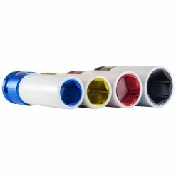 Powerbuilt 6 Piece 1/2-Inch Drive Thin Wall Color Wheel Saver Lug Nut Socket Set