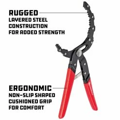 Powerbuilt Self-Adjusting Oil Filter Pliers - 942068 -Powerbuilt Tools Store Online 942068 03