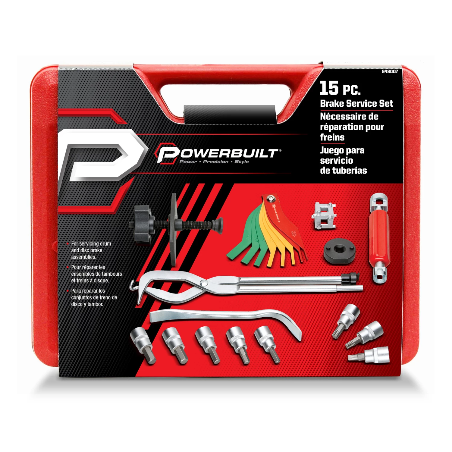 Powerbuilt 15 Piece Brake Service Kit - 948007 3 Powerbuilt 15 Piece Brake Service Kit - 948007 - Image 3