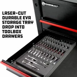 Powerbuilt 47 Piece Pro Tech 1/4 in. Dr. SAE & Metric Socket Set - 949004 -Powerbuilt Tools Store Online 949004 05