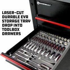 Powerbuilt 54 Piece Pro Tech 3/8 in. Dr. SAE & Metric Socket Set - 949005 -Powerbuilt Tools Store Online 949005 05