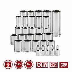 Powerbuilt Pro Tech 69 Piece 1/2-Inch Drive SAE/Metric Master Socket Set 9 Powerbuilt Pro Tech 69 Piece 1/2-Inch Drive SAE/Metric Master Socket Set -Powerbuilt Tools Store Online 949006 03