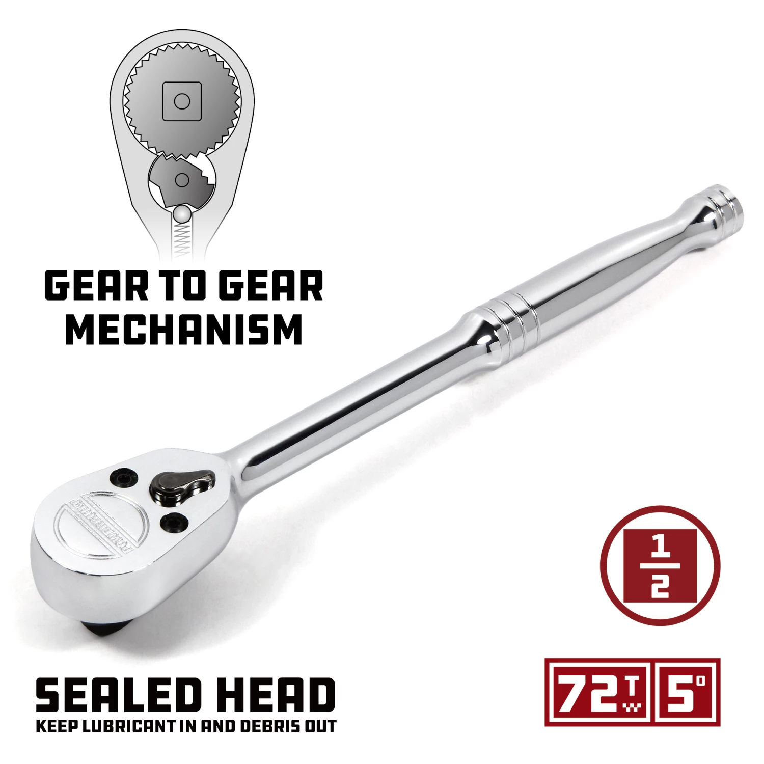 Powerbuilt Pro Tech 69 Piece 1/2-Inch Drive SAE/Metric Master Socket Set 7 Powerbuilt Pro Tech 69 Piece 1/2-Inch Drive SAE/Metric Master Socket Set - Image 7