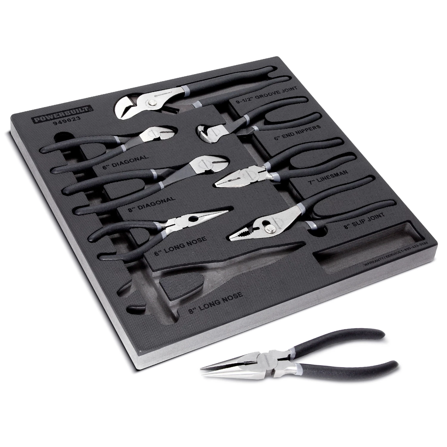Powerbuilt Pro Tech 8 Piece Professional Mechanics Pliers Set - 949023 1 Powerbuilt Pro Tech 8 Piece Professional Mechanics Pliers Set - 949023