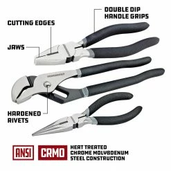 Powerbuilt Pro Tech 8 Piece Professional Mechanics Pliers Set - 949023 8 Powerbuilt Pro Tech 8 Piece Professional Mechanics Pliers Set - 949023 -Powerbuilt Tools Store Online 949023 03