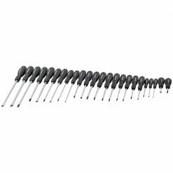 Powerbuilt 24 Piece Professional Technician Cushion Grip Screwdriver Set, SVCM