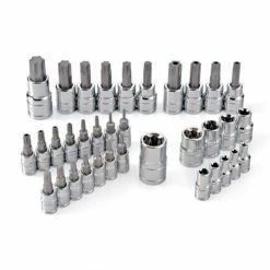 Powerbuilt 645020 Master Star Set (35 Piece) (Assorted Sockets/Bits in 1/4 3/8 and 1/2 Drive)