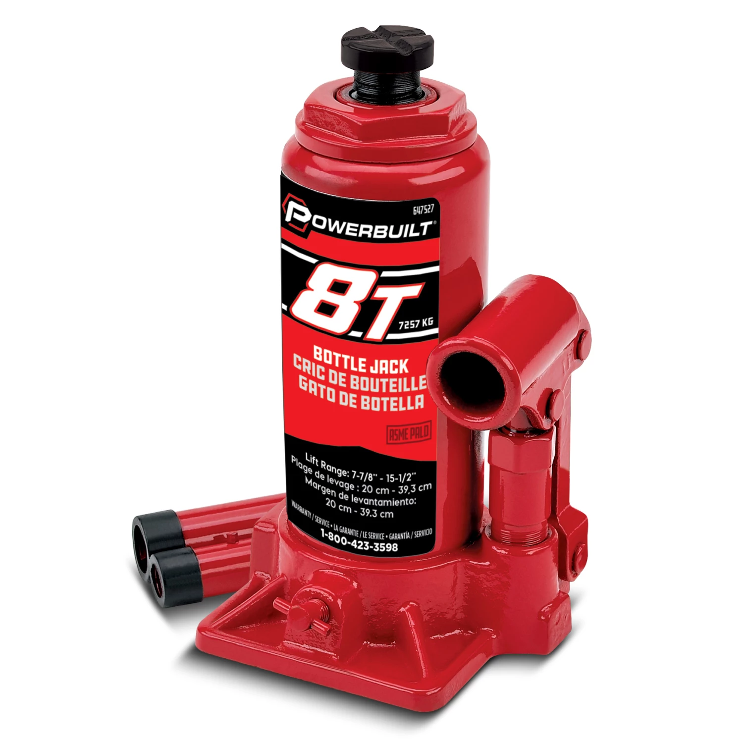 Powerbuilt 8 -Ton Bottle Jack - 647527 1 Powerbuilt 8 -Ton Bottle Jack - 647527
