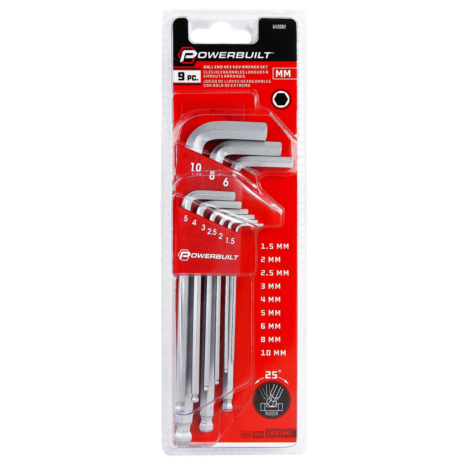 Powerbuilt 9 Piece Metric Long Arm Hex Key Wrench Set - 640082 5 Powerbuilt 9 Piece Metric Long Arm Hex Key Wrench Set - 640082 - Image 5
