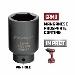 Powerbuilt 4 Piece Axle Nut Socket Set - 648635 -Powerbuilt Tools Store Online b0028qgt68.pt02