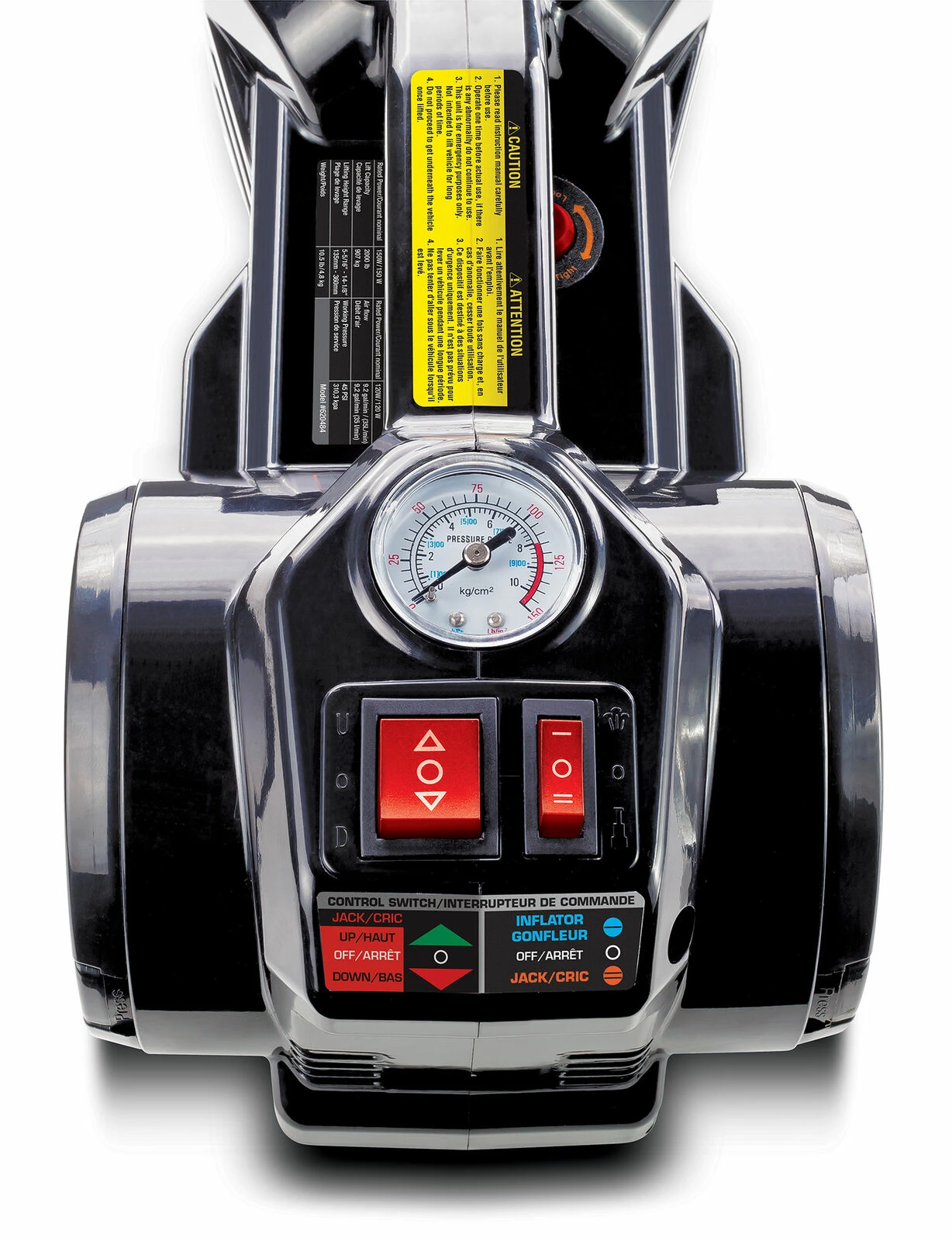 Powerbuilt 1 Ton 12V Electric Floor Jack with Built In Tire Inflator - 620484 3 Powerbuilt 1 Ton 12V Electric Floor Jack with Built In Tire Inflator - 620484 - Image 3