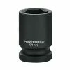 Powerbuilt 1/2" Drive 6-point 11/16" SAE Impact Socket - Black