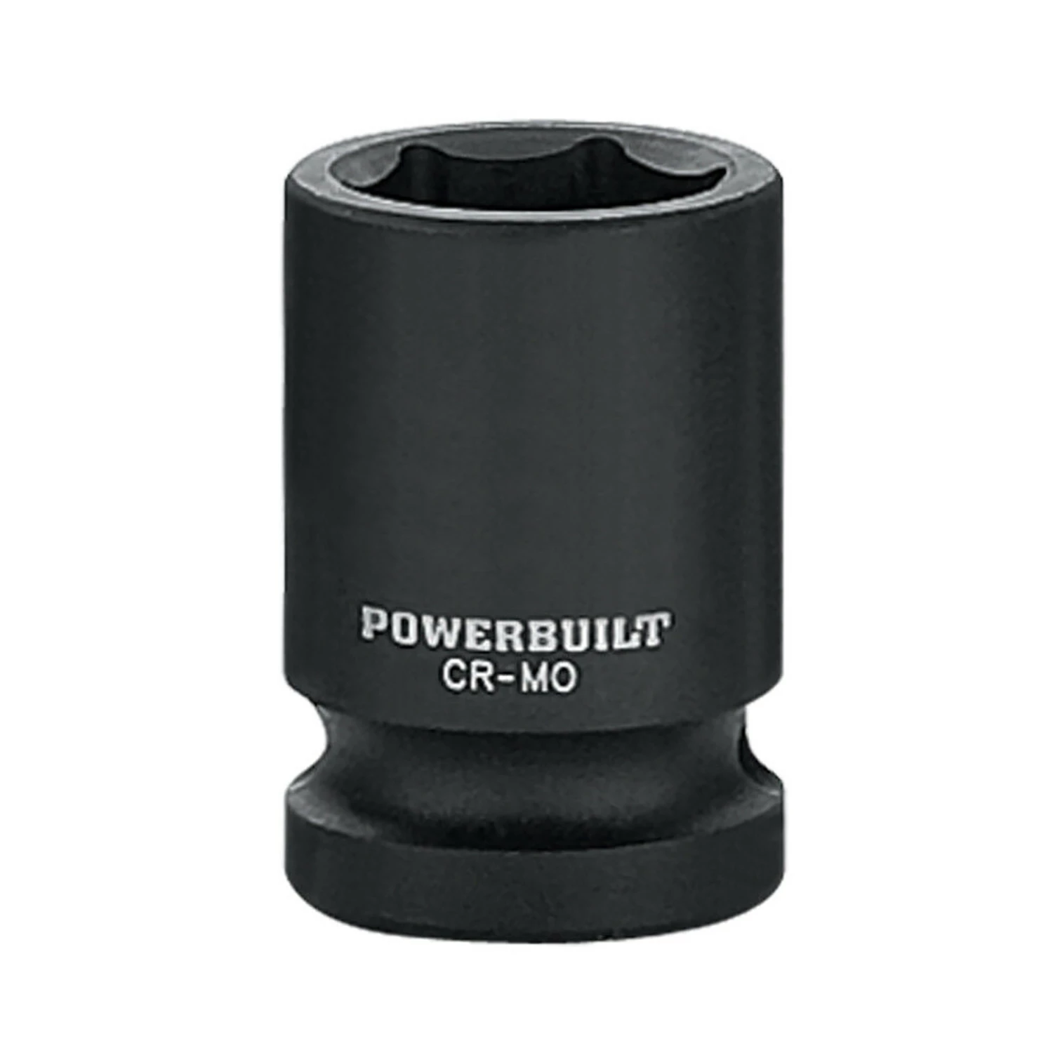 Powerbuilt 1/2" Drive 6-point 11/16" SAE Impact Socket - Black 1 Powerbuilt 1/2" Drive 6-point 11/16" SAE Impact Socket - Black