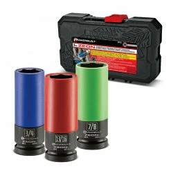 Powerbuilt 3pc. Zeon SAE Lug Nut Socket Set
