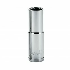 Powerbuilt 3/8" Drive 12 Point Metric Deep Socket - Mirror