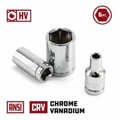 Powerbuilt 11 Piece 1/4 Inch Drive SAE 6 Point Socket Set - 640497 -Powerbuilt Tools Store Online socket 03 1 1