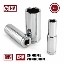 Powerbuilt 9 Pc. 3/8 in. Drive Deep Wall SAE Socket Set, Socket Rail - 641717 -Powerbuilt Tools Store Online socket 03 5 1