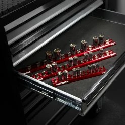 Powerbuilt 1/2 in. Drive Magnetic Aluminum Socket Holder - 941123 -Powerbuilt Tools Store Online socket20holder 05 2