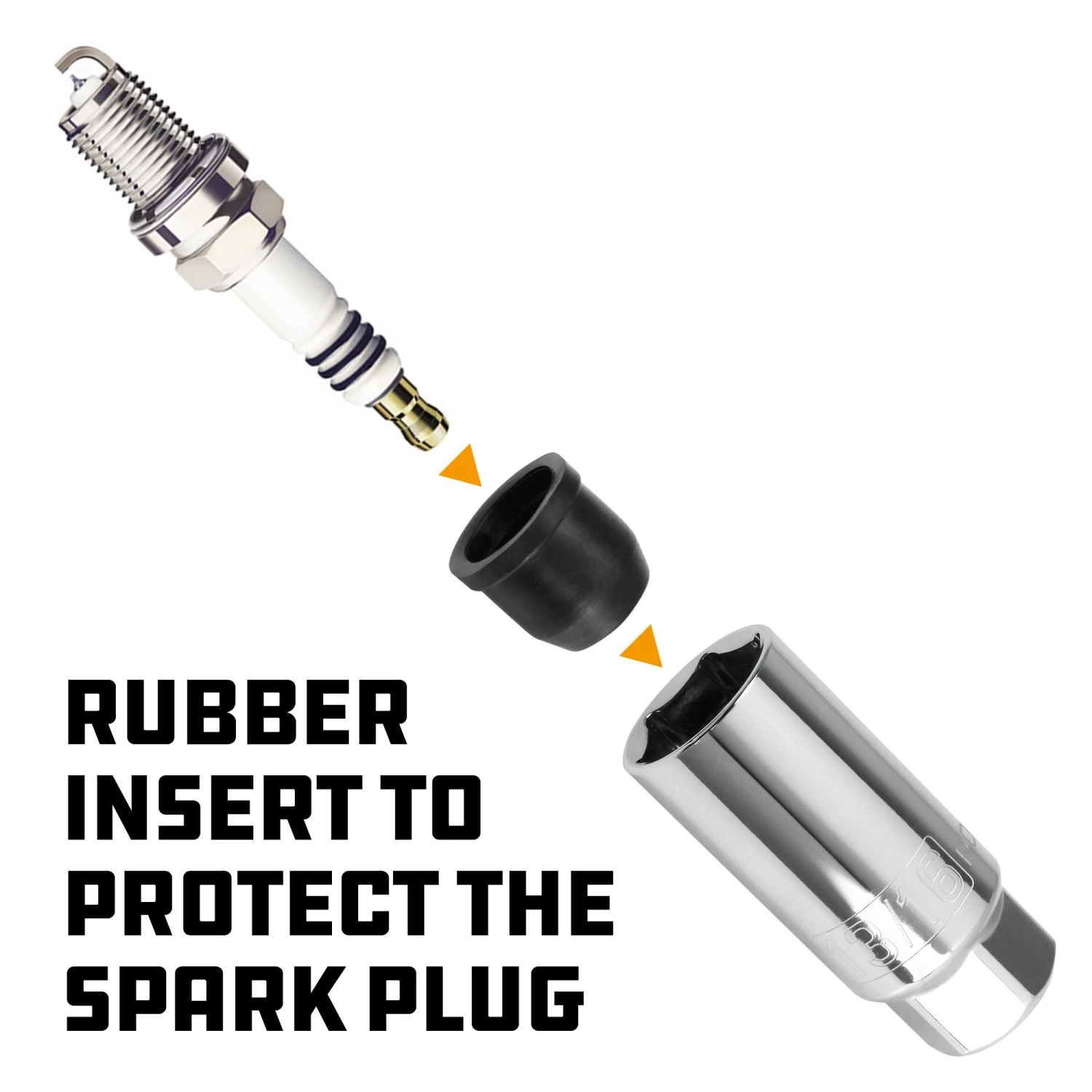 Powerbuilt 3/8-Inch Drive SAE Spark Plug Socket 5/8-Inch - 643000 4 Powerbuilt 3/8-Inch Drive SAE Spark Plug Socket 5/8-Inch - 643000 - Image 4