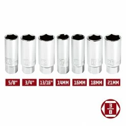 Powerbuilt 3/8-Inch Drive Metric Spark Plug Socket 16mm - 643008 10 Powerbuilt 3/8-Inch Drive Metric Spark Plug Socket 16mm - 643008 -Powerbuilt Tools Store Online spark20plug20socket all