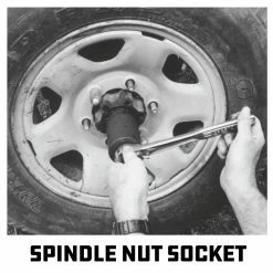 Powerbuilt Spindle Nut Socket - 4 Lugs Outer - 648473 -Powerbuilt Tools Store Online spindle20nut20socket 04