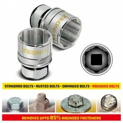 Powerbuilt 8 Piece Zeon SAE Socket Set for Damaged Bolts - 941323 -Powerbuilt Tools Store Online zeon 01